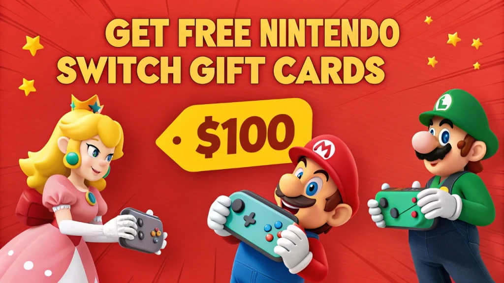 How to Get Free Nintendo Switch Gift Cards Safely and Securely